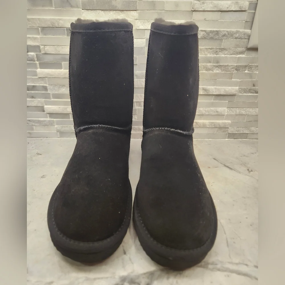 Quince Black Australian Shearling Mid-Calf Boots New Size 6